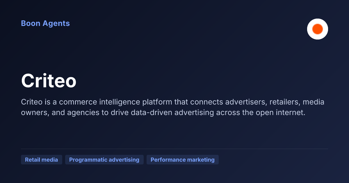 Criteo — company overview