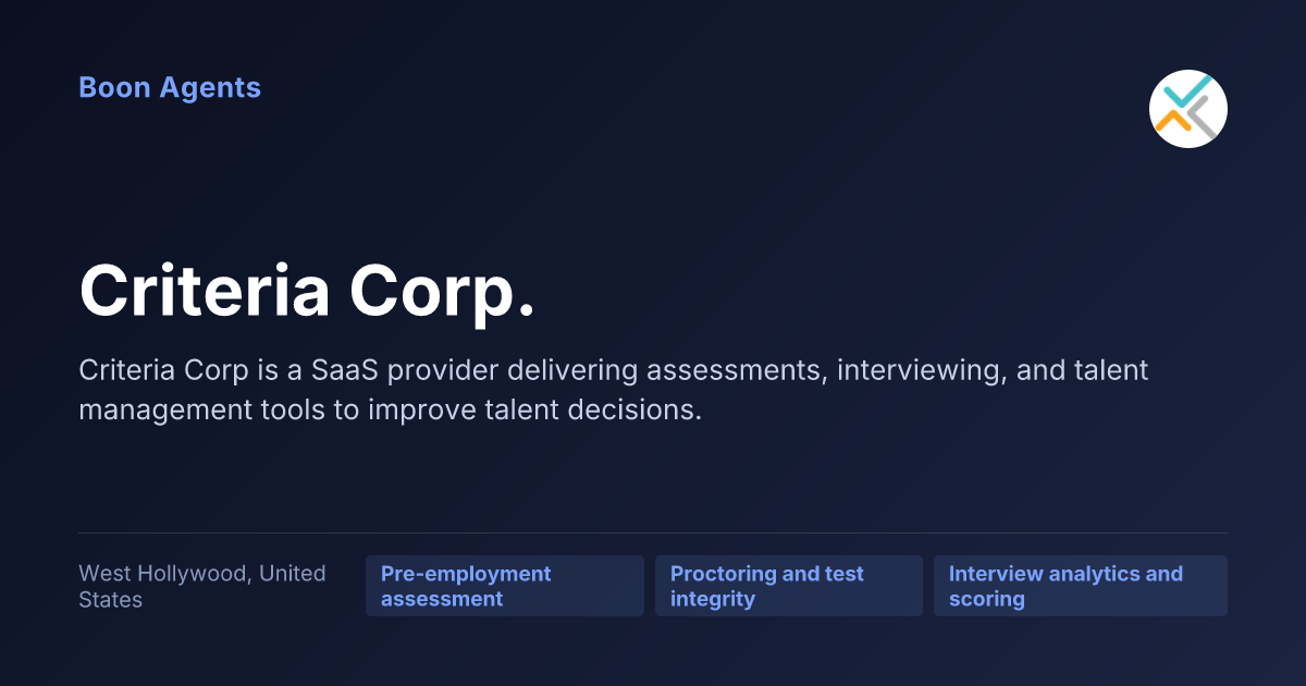 Criteria Corp. — company overview