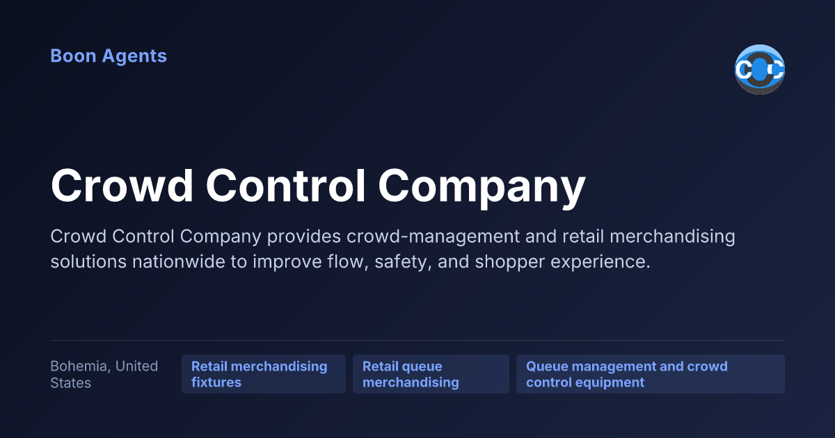 Crowd Control Company — company overview