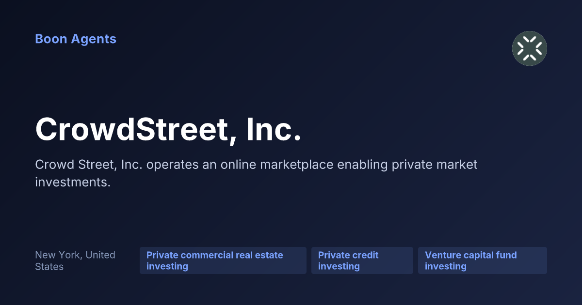 CrowdStreet, Inc. — company overview