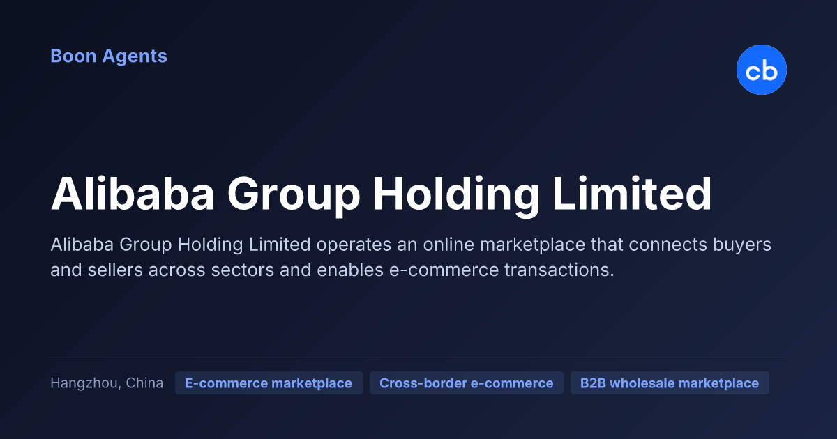 Alibaba Group Holding Limited — company overview