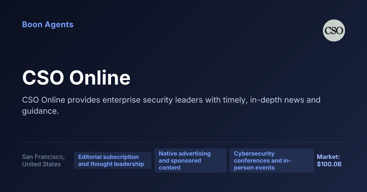 CSO Online — company overview