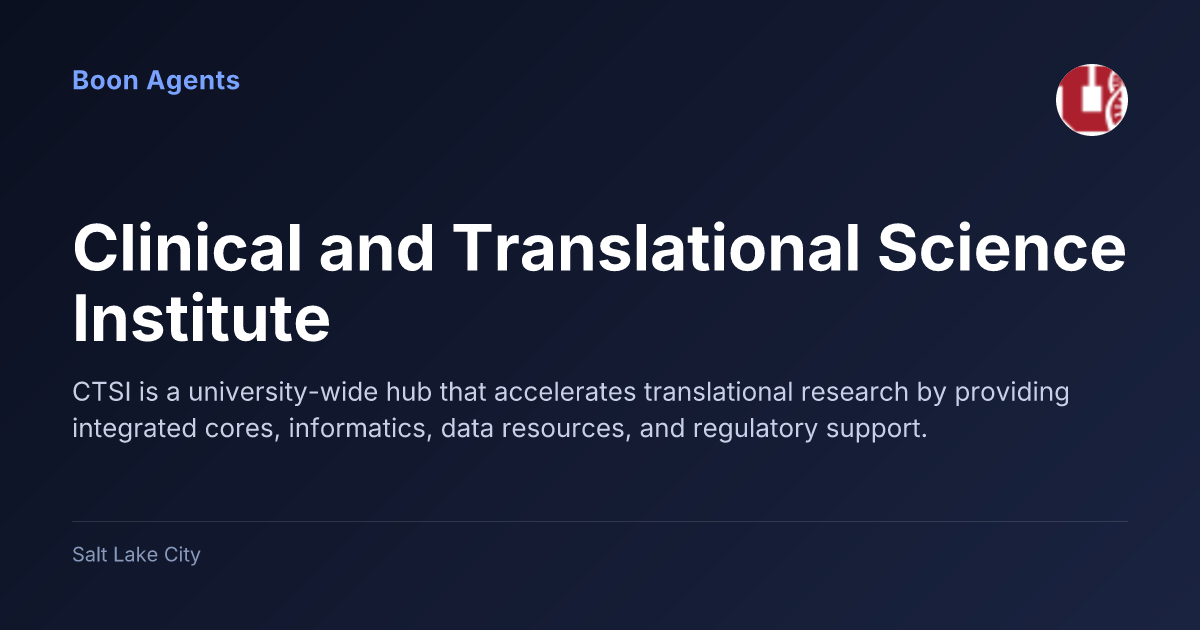 Clinical and Translational Science Institute — company overview