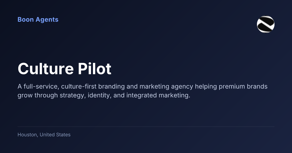 Culture Pilot — company overview