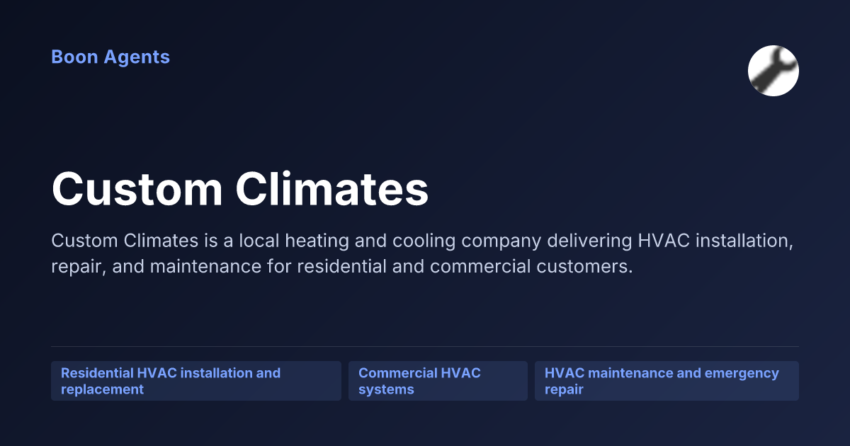 Custom Climates — company overview