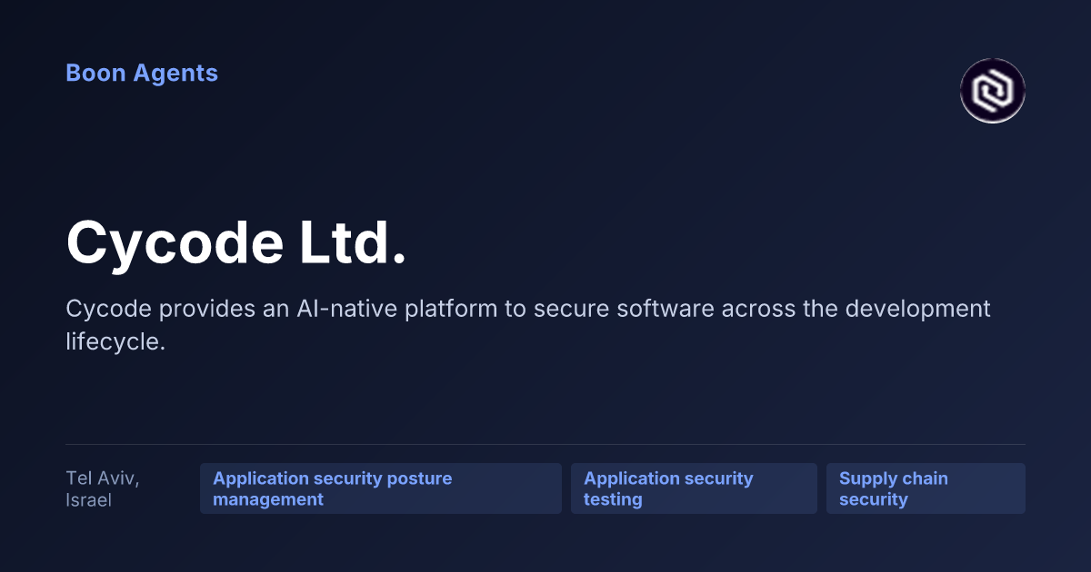 Cycode Ltd. — company overview