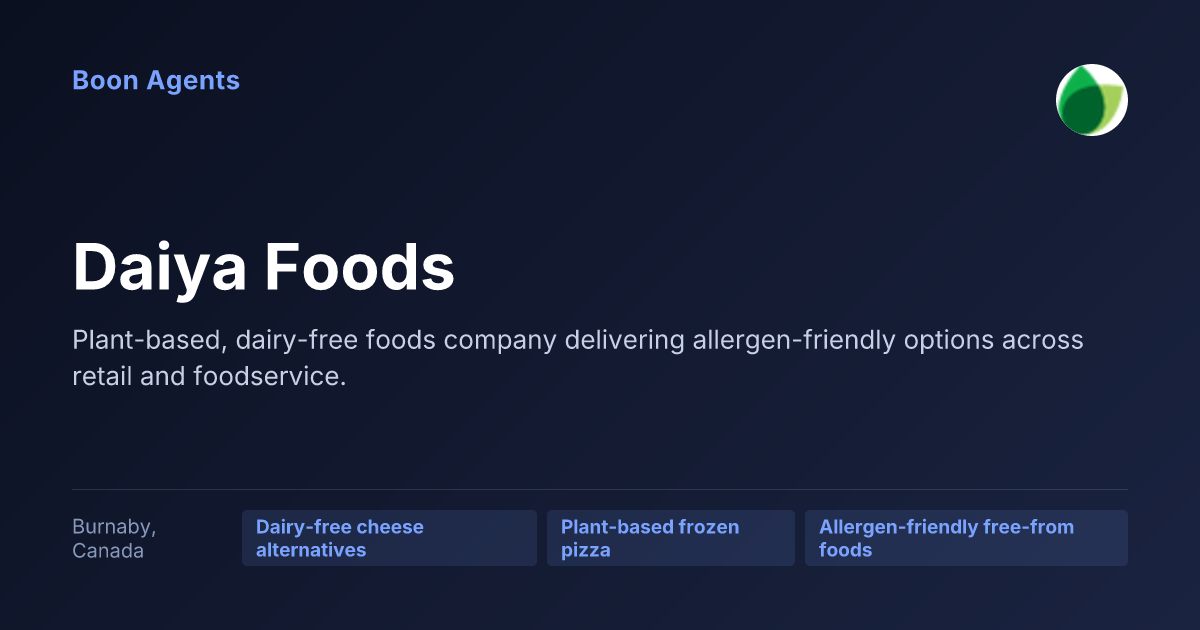 Daiya Foods — company overview