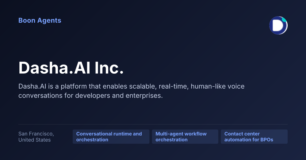 Dasha.AI Inc. — company overview