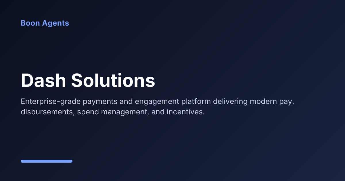 Dash Solutions — company overview