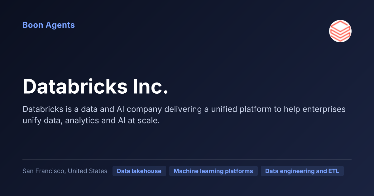 Databricks Inc. — company overview