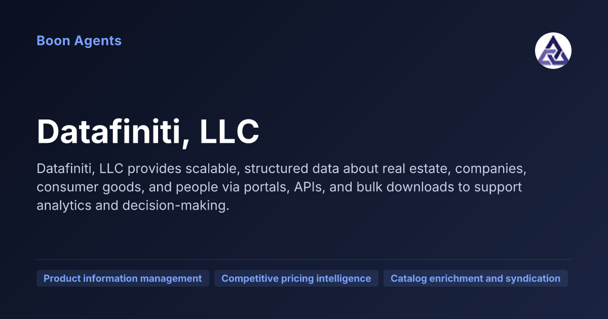 Datafiniti, LLC — company overview