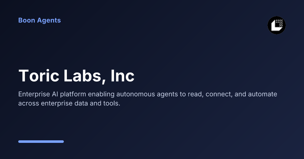 Toric Labs, Inc — company overview