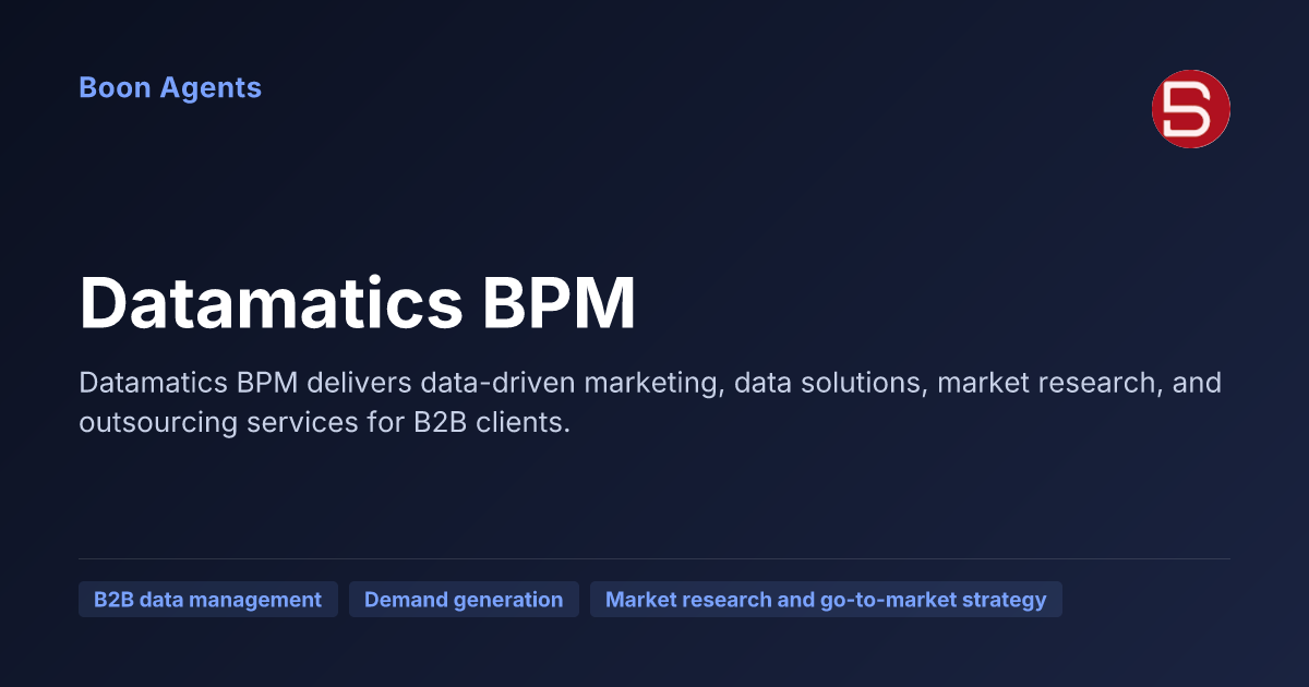 Datamatics BPM — company overview