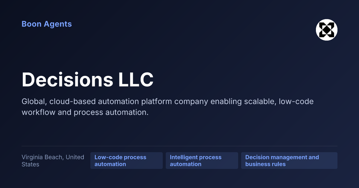 Decisions LLC — company overview