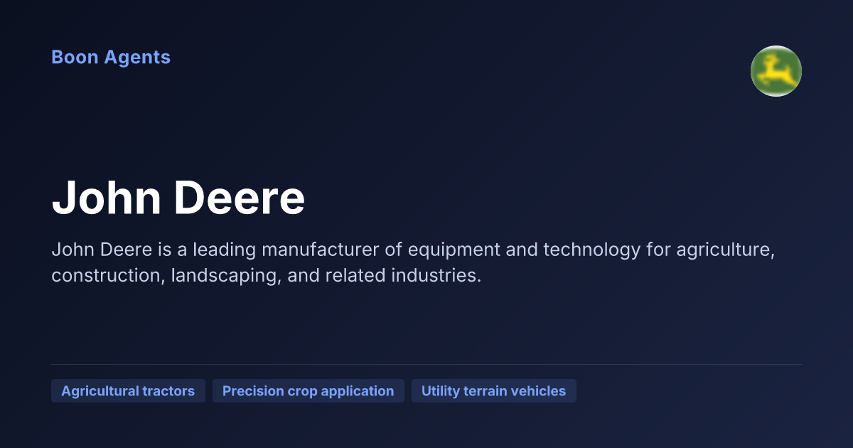 John Deere — company overview