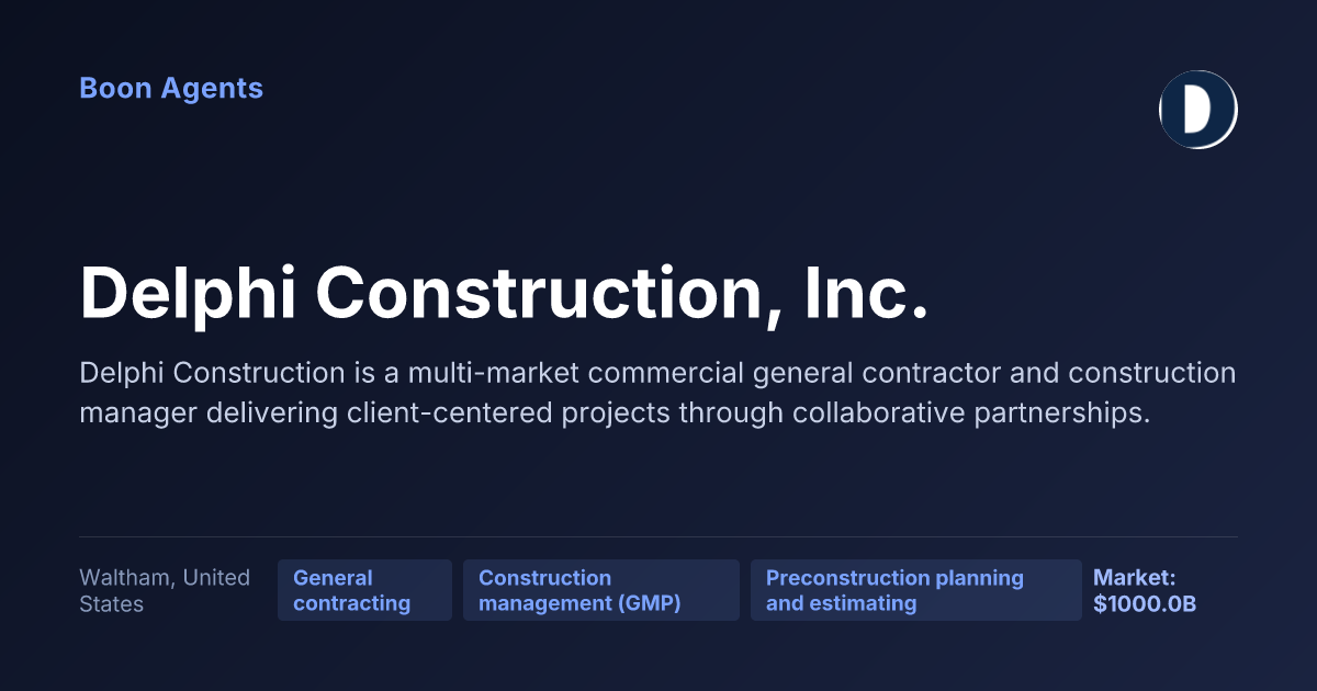 Delphi Construction, Inc. — company overview