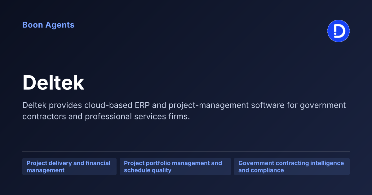 Deltek — company overview