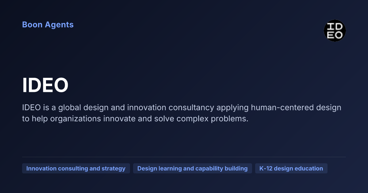 IDEO — company overview