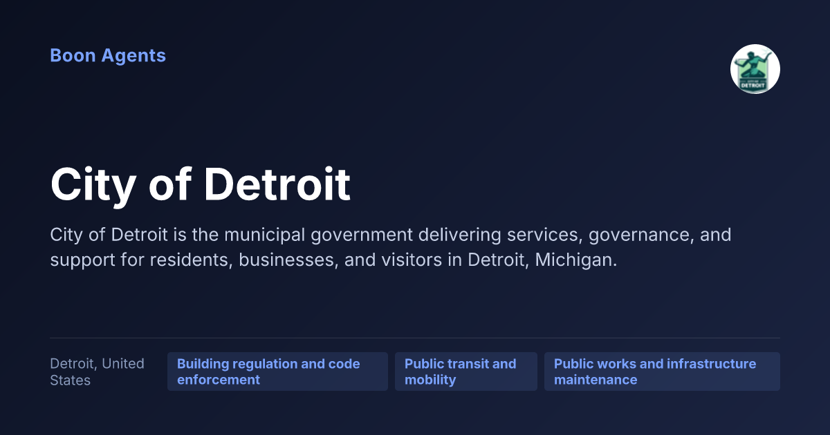 City of Detroit — company overview