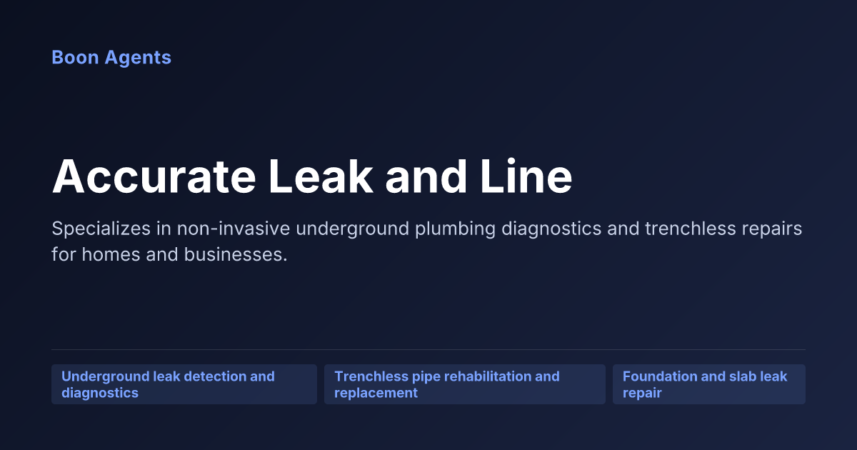 Accurate Leak and Line — company overview