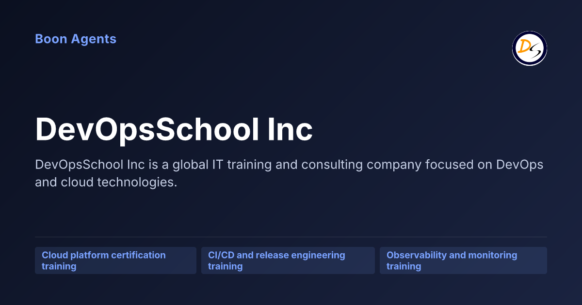 DevOpsSchool Inc — company overview