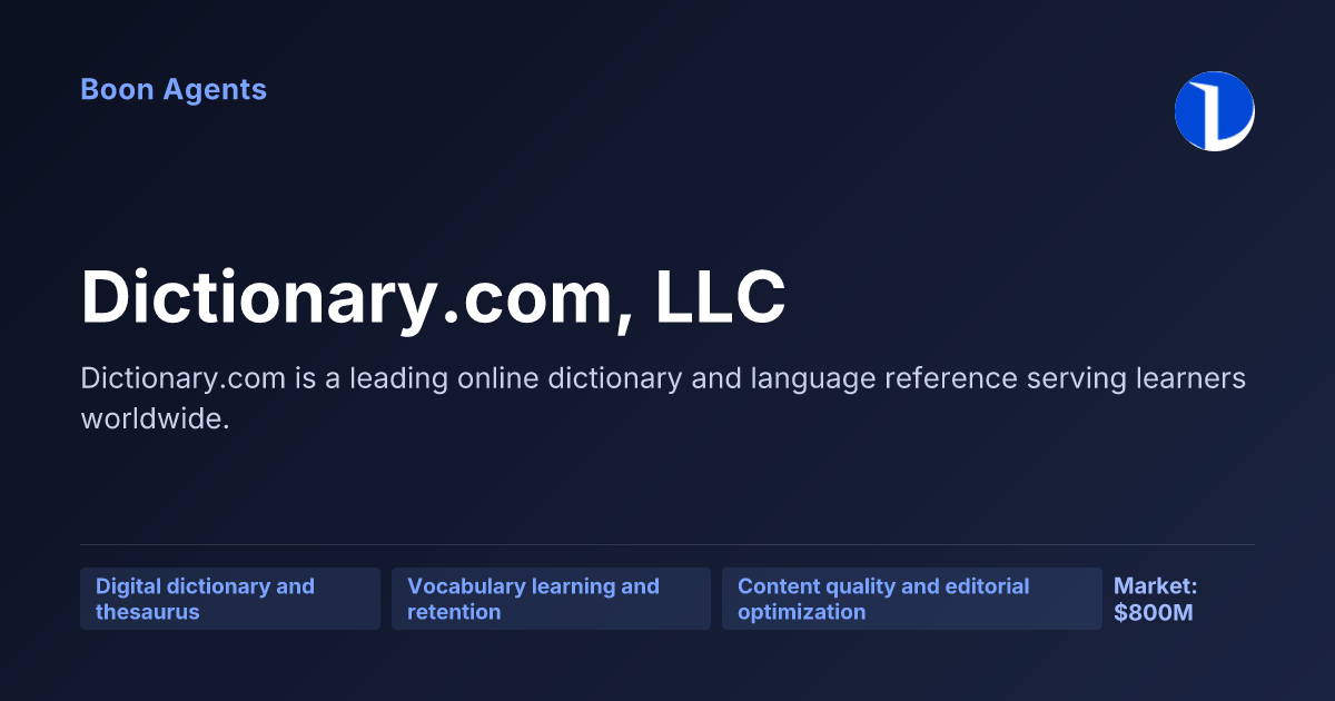 Dictionary.com, LLC — company overview