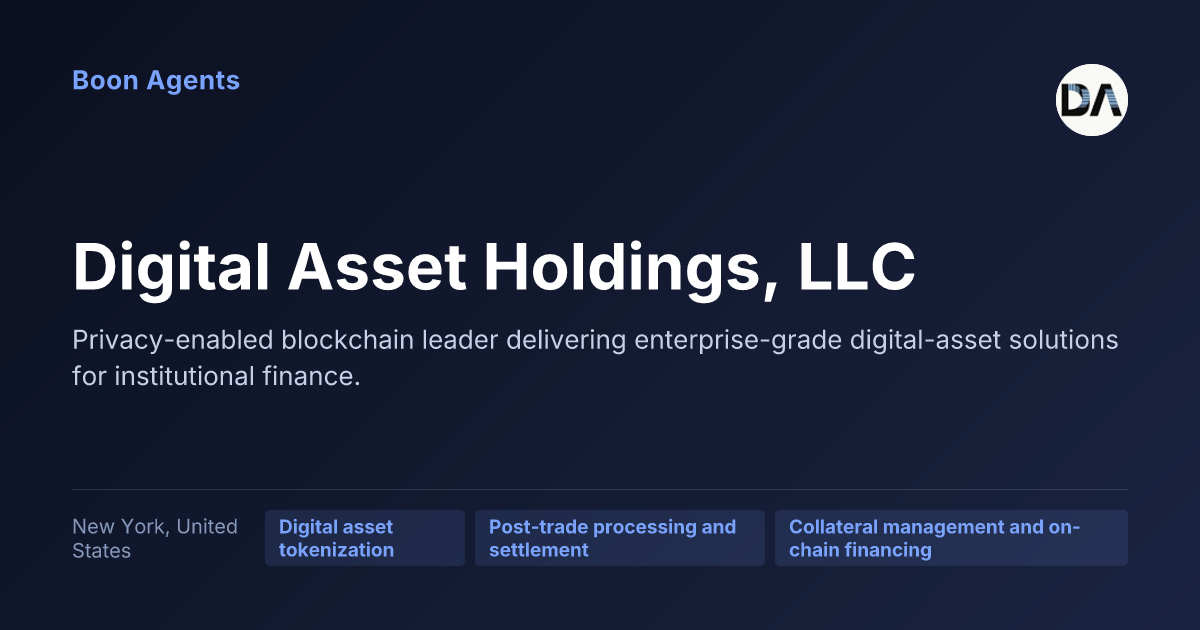 Digital Asset Holdings, LLC — company overview
