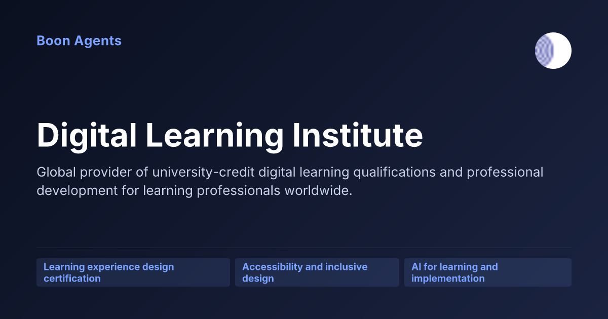 Digital Learning Institute — company overview