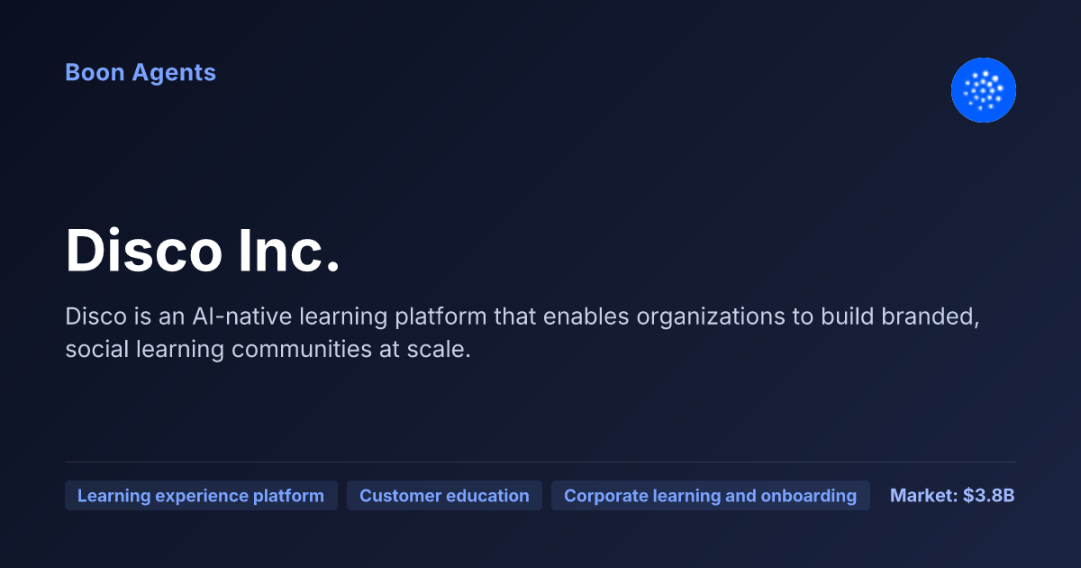 Disco Inc. — company overview