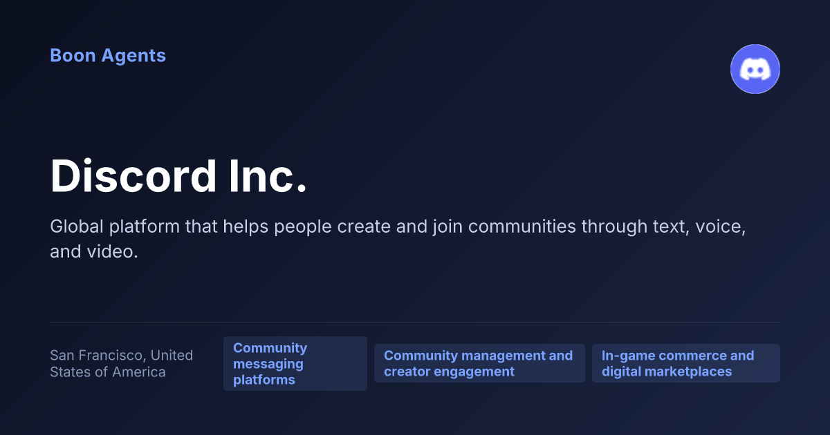 Discord Inc. — company overview