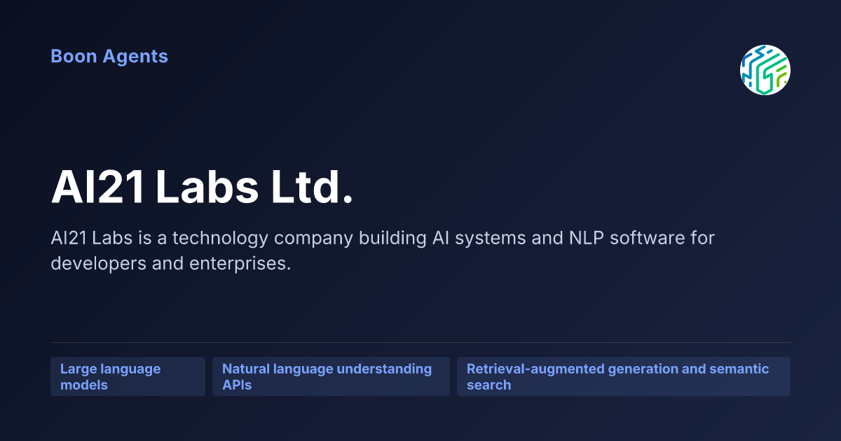 AI21 Labs Ltd. — company overview
