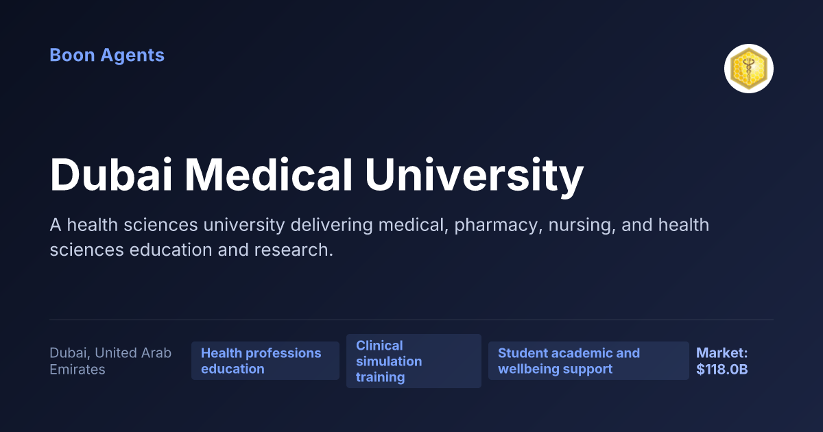 Dubai Medical University — company overview