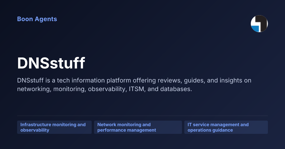 DNSstuff — company overview
