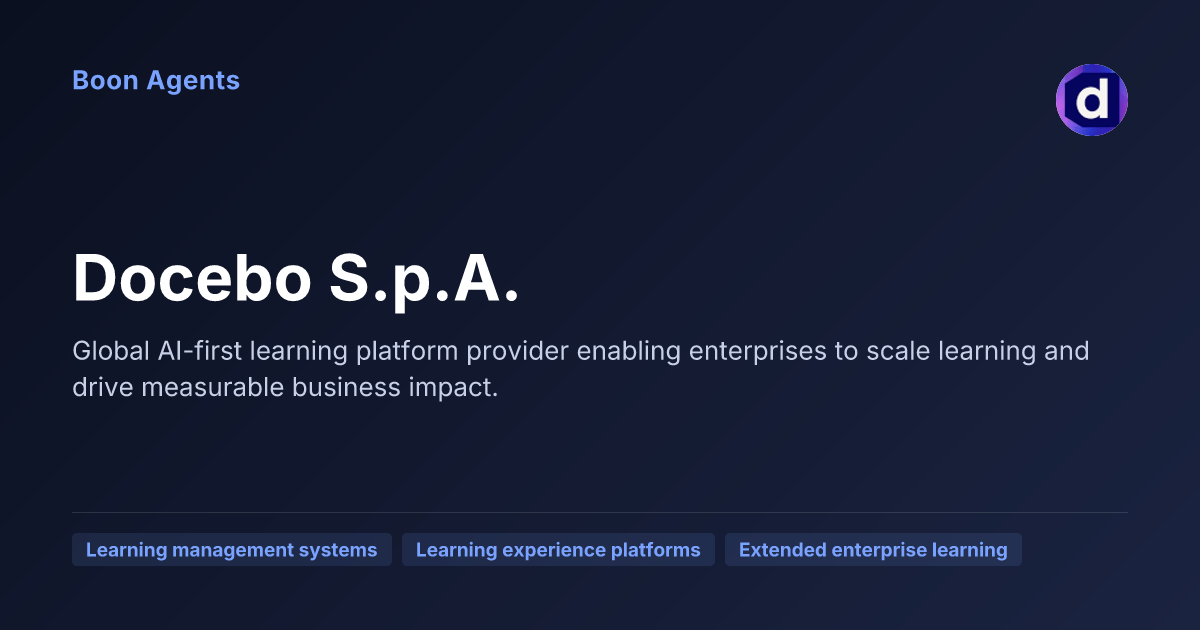 Docebo S.p.A. — company overview