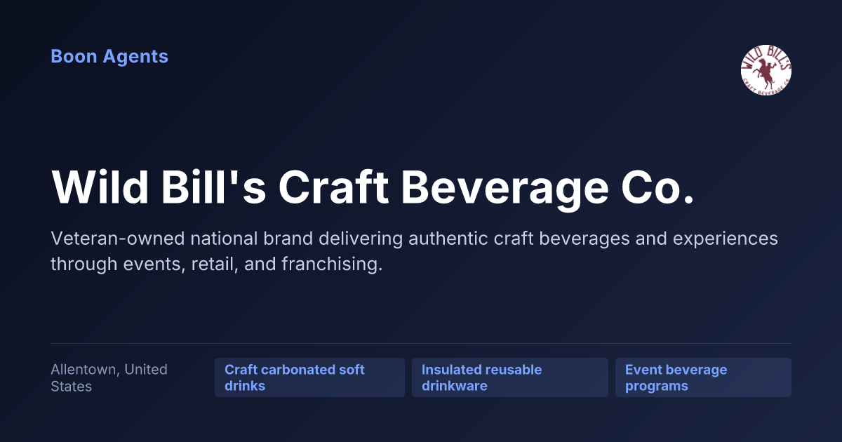 Wild Bill's Craft Beverage Co. — company overview