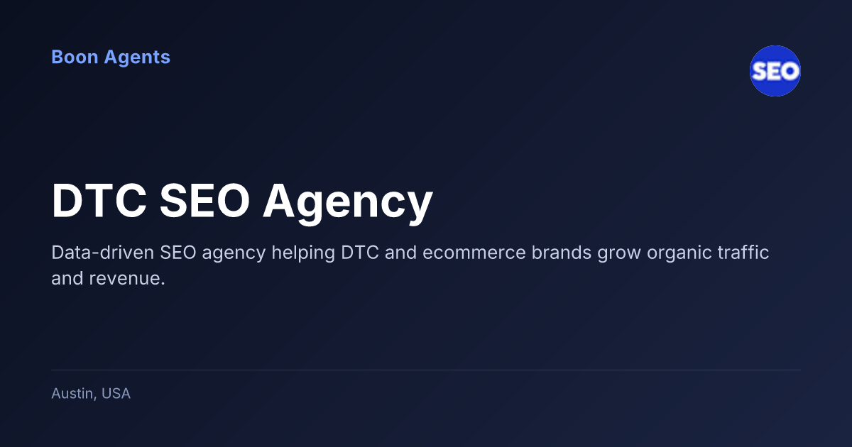 DTC SEO Agency — company overview