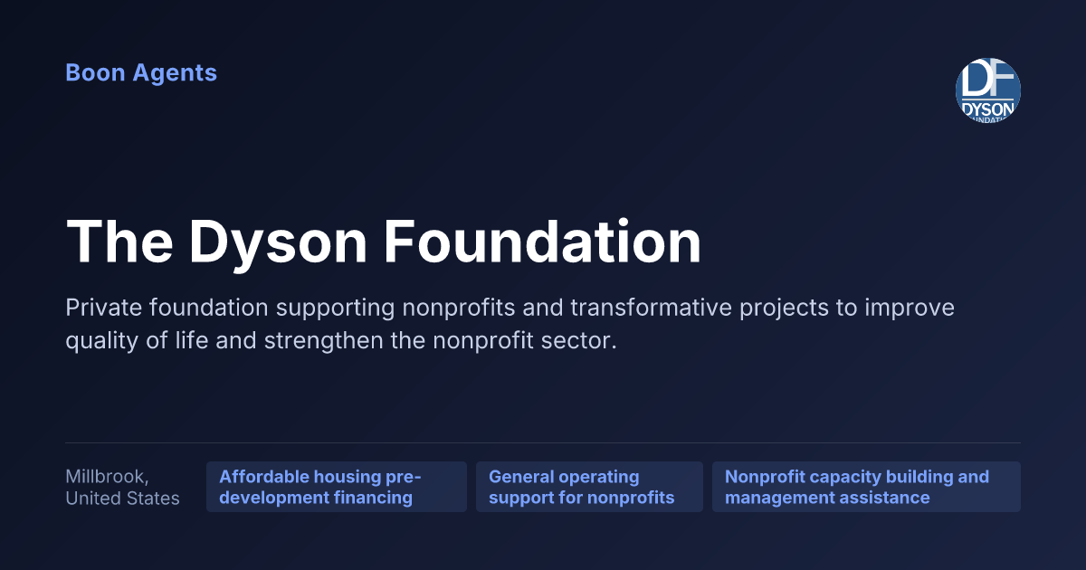 The Dyson Foundation — company overview