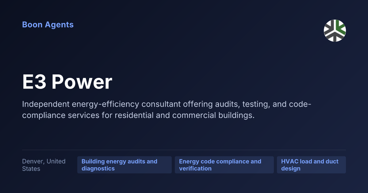 E3 Power — company overview