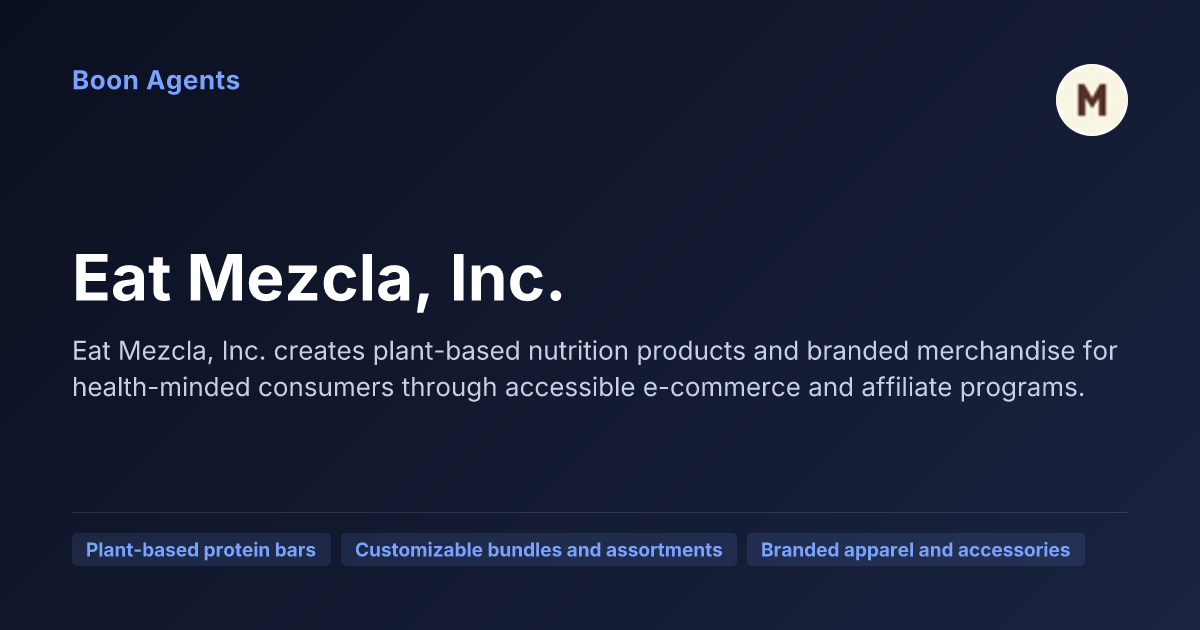 Eat Mezcla, Inc. — company overview