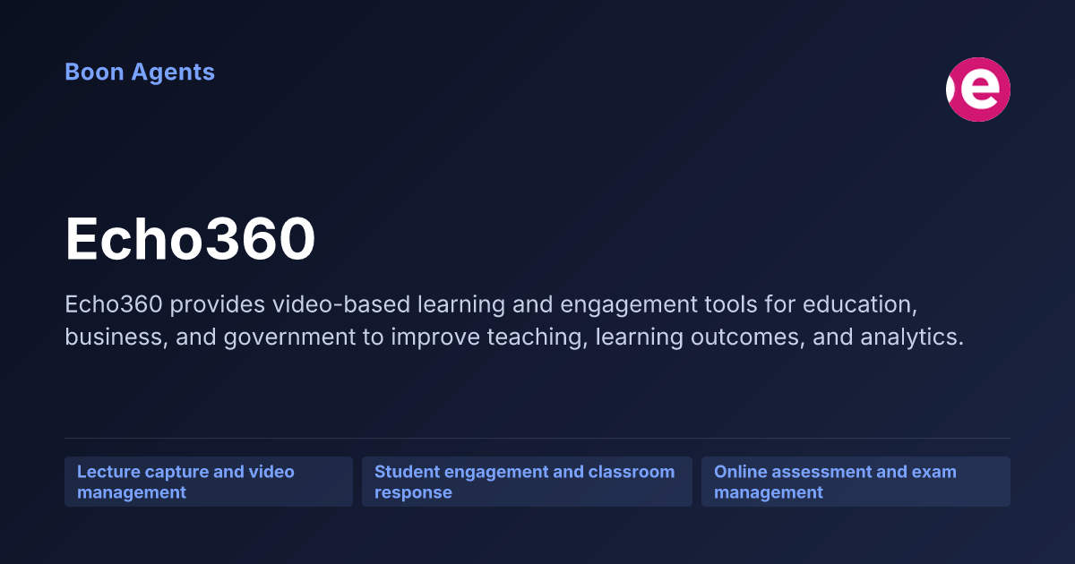 Echo360 — company overview