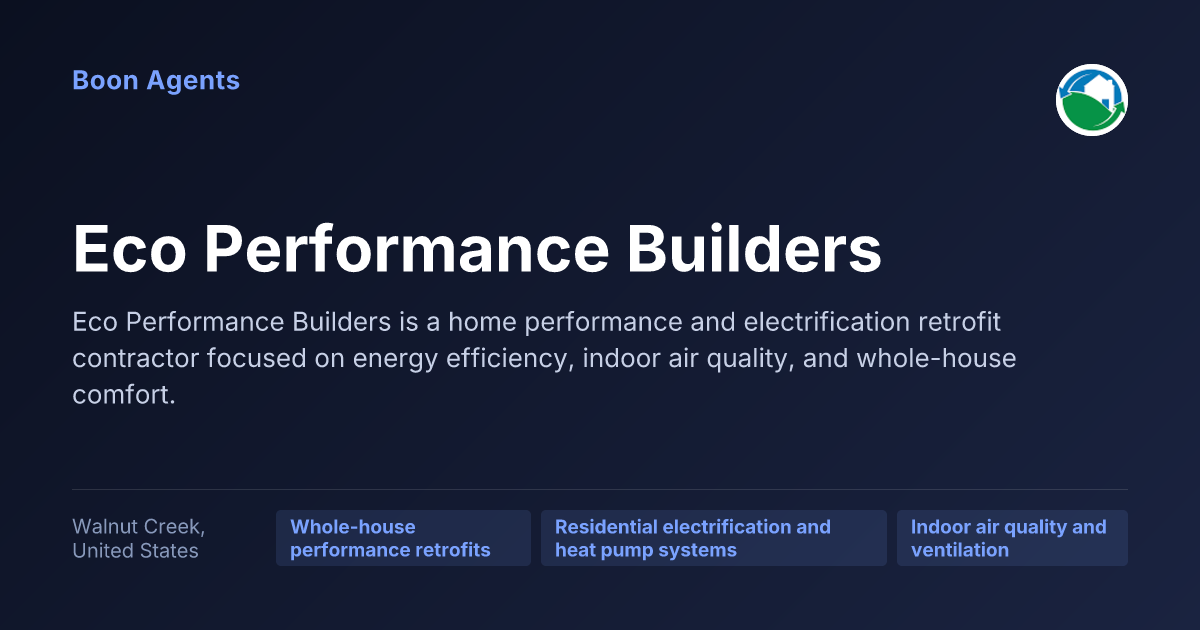 Eco Performance Builders — company overview