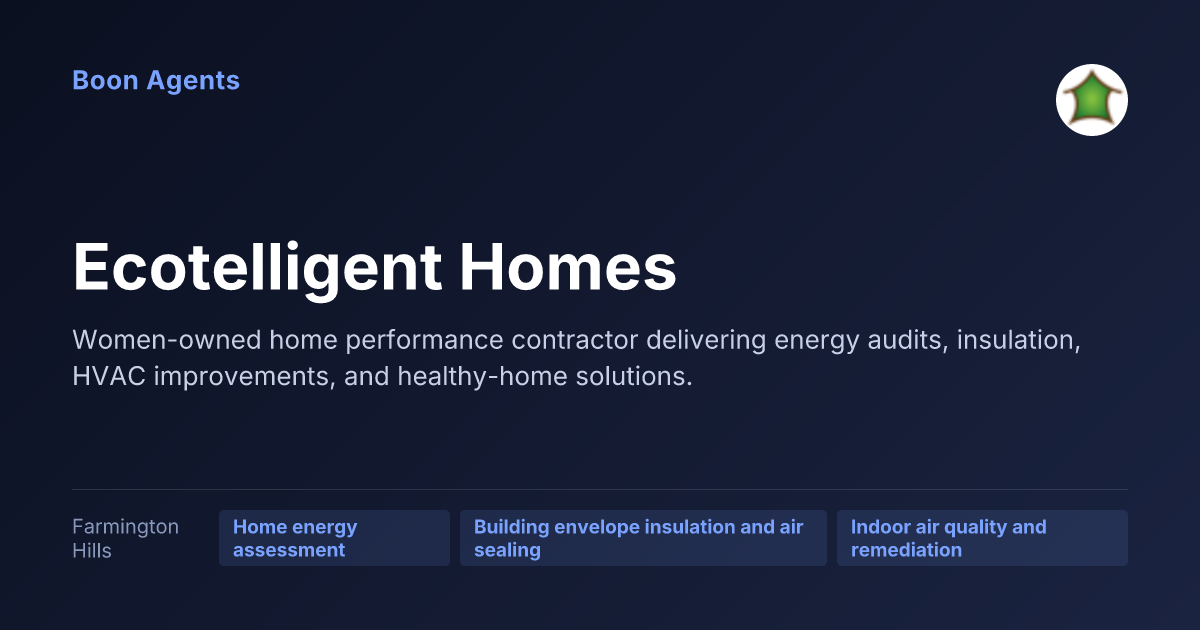 Ecotelligent Homes — company overview