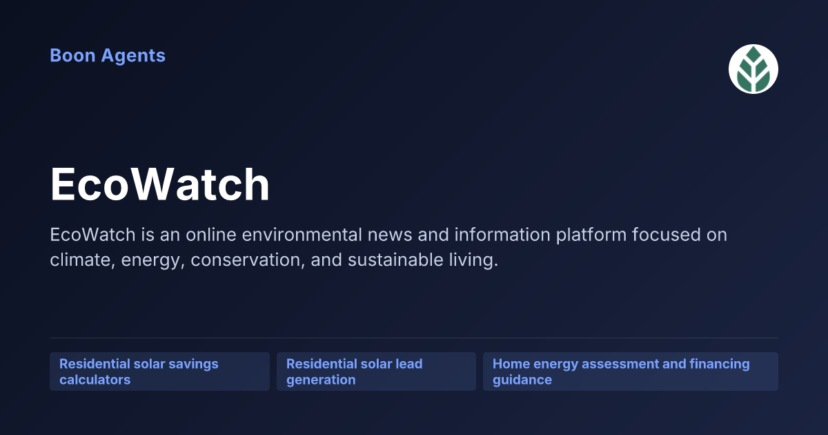 EcoWatch — company overview
