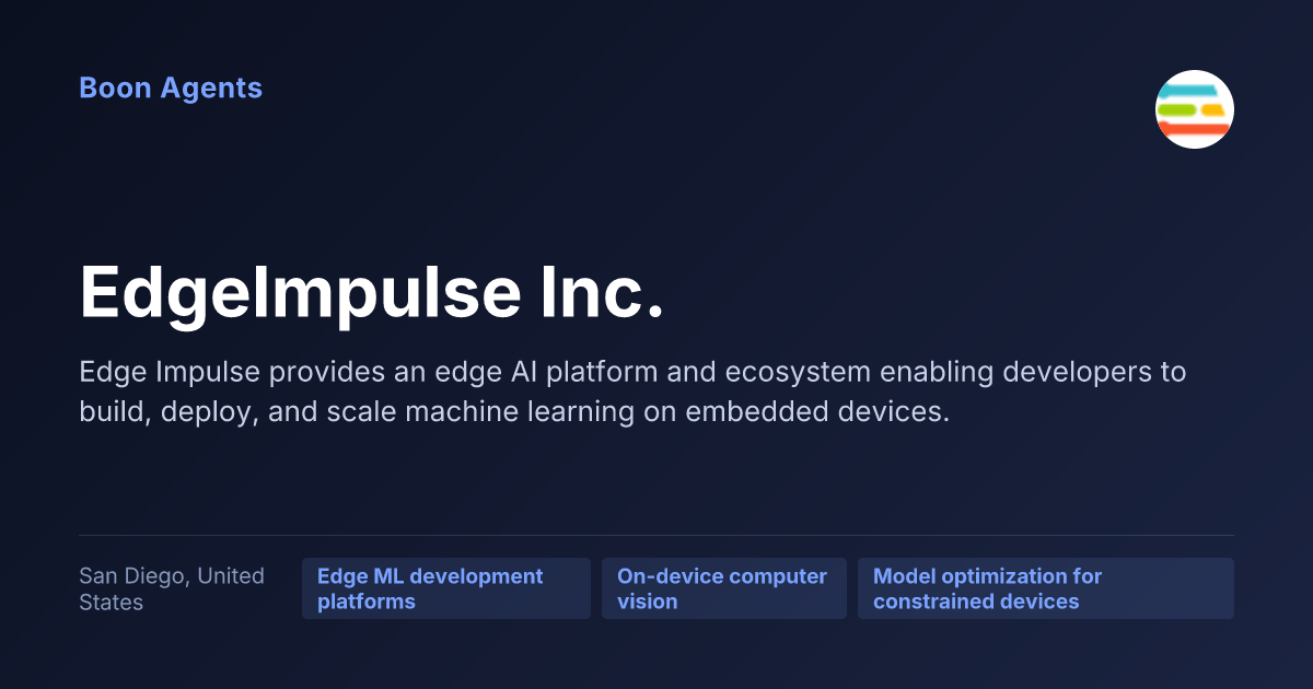 EdgeImpulse Inc. — company overview