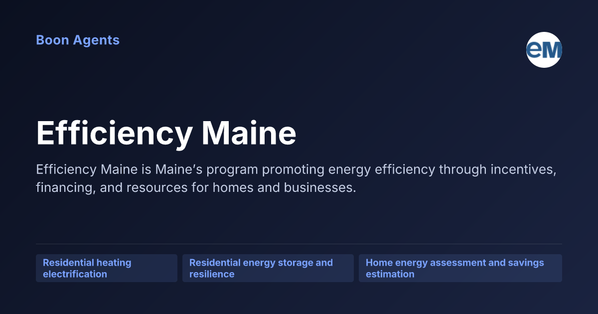Efficiency Maine — company overview