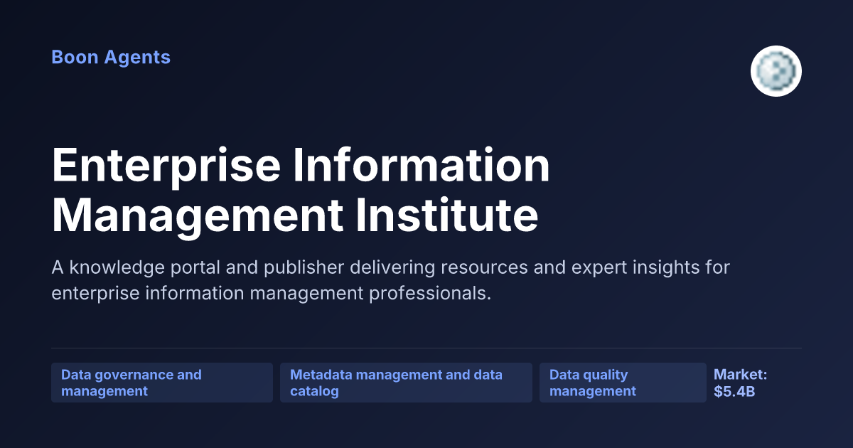 Enterprise Information Management Institute — company overview