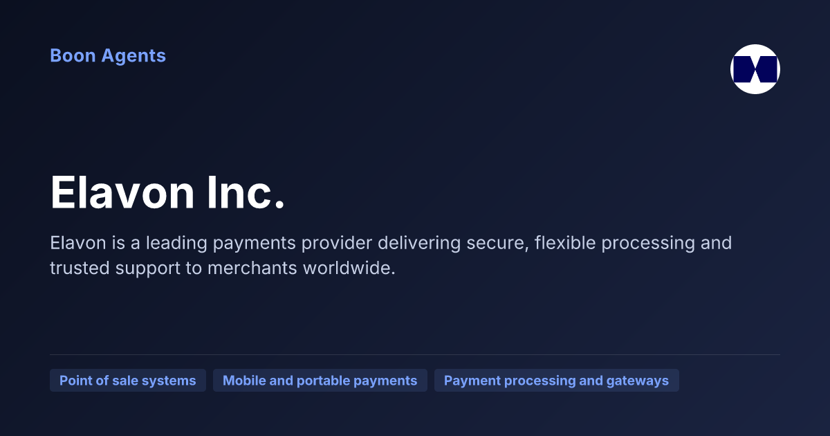 Elavon Inc. — company overview