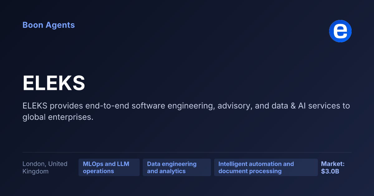 ELEKS — company overview