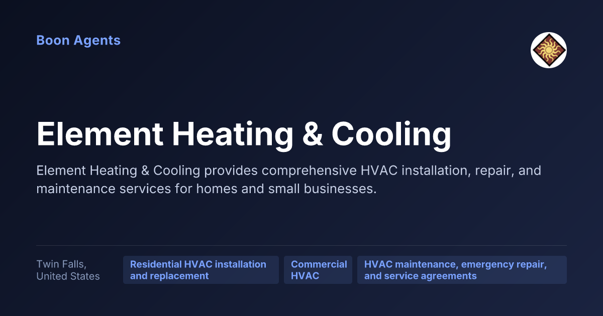 Element Heating & Cooling — company overview