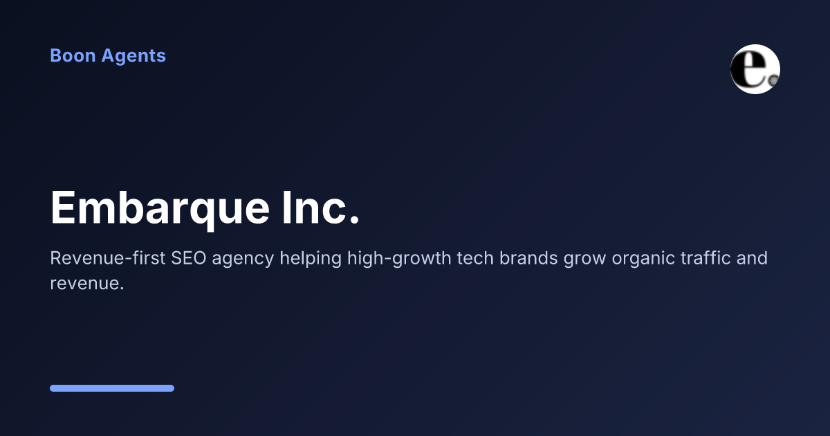 Embarque Inc. — company overview